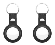 KeyBudz AirTag Keyring skórzane etui do AirTag black 2 sztuki IEOKBAT2BK - 1172152 - zdjęcie 1
